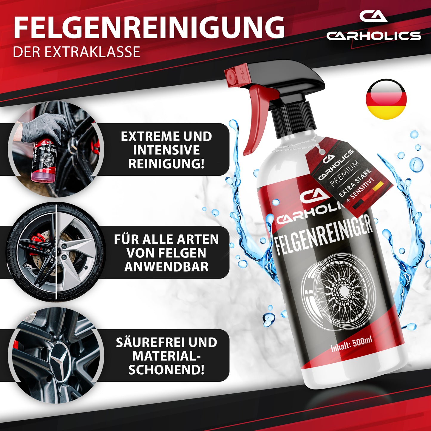 CARHOLICS PREMIUM Felgenreiniger 500ml